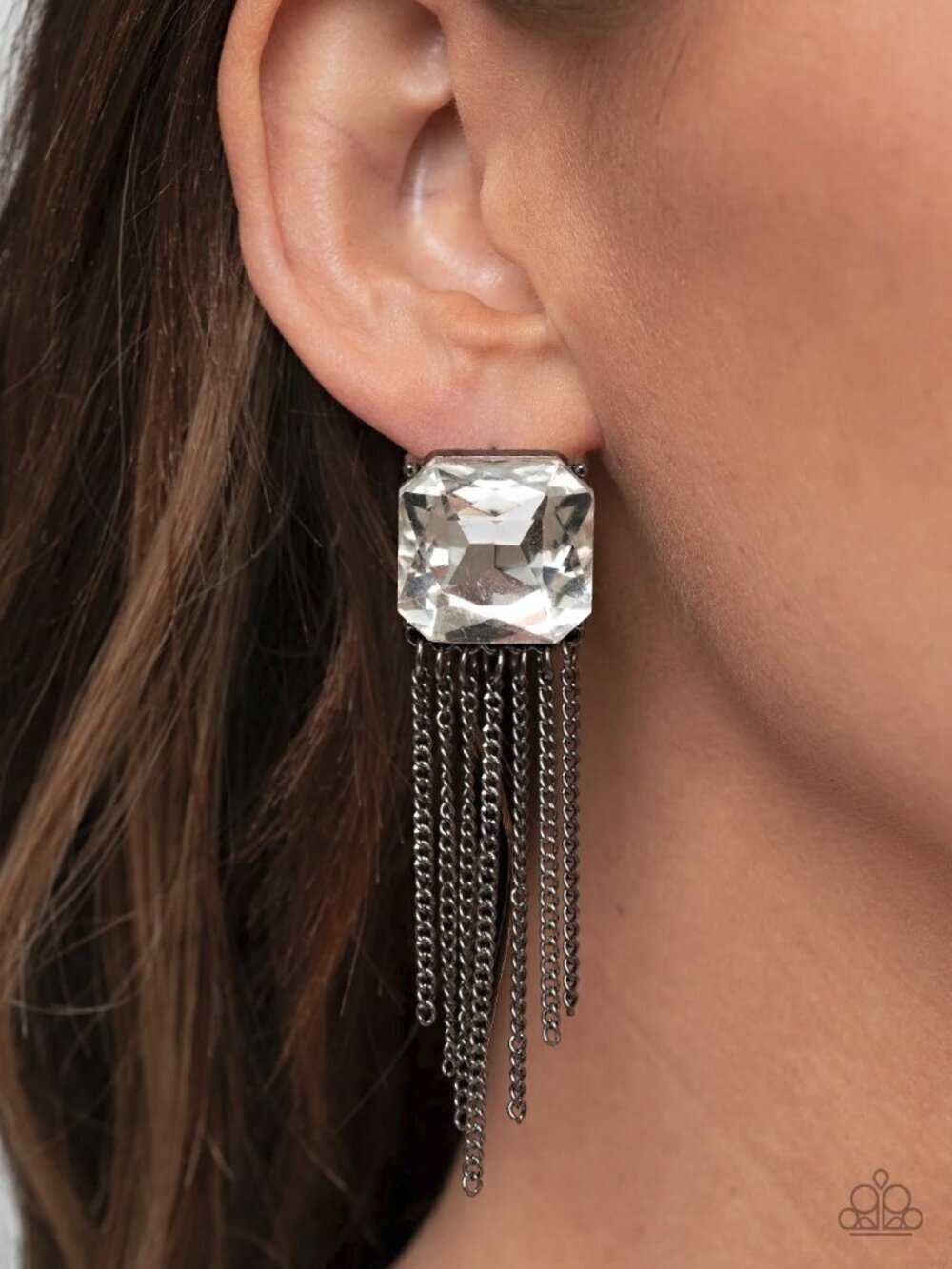 Paparazzi Jewelry Accessories - Supernova Novelty - Black Earrings - Vintage